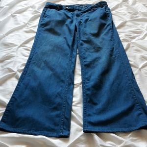 Levi's Sz 10M/30 Wide Leg Flare Blue Trouser Jeans